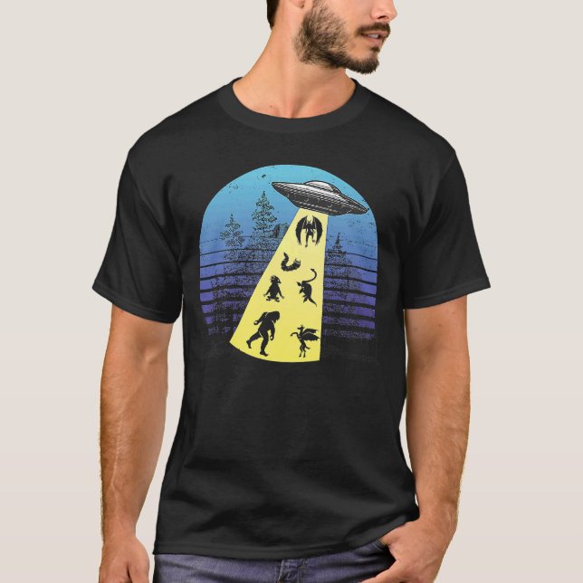 Camiseta OVNI Criptozoologista de indução de criptozoologia (Frente)