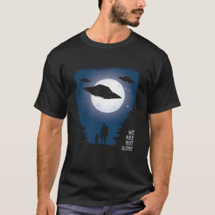 Camiseta OVNI de Abdução de alienígenas Não Estamos Sozinho