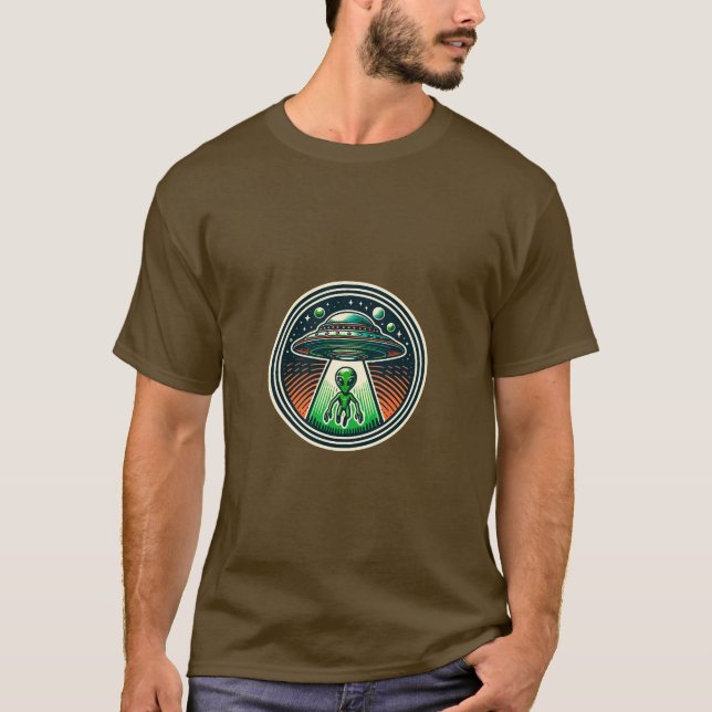 Camiseta OVNI de alienígena (Frente)