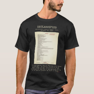 Camiseta OVNI - Desclassificado DOW-UAP-D074, M.R,SíRIA NOV