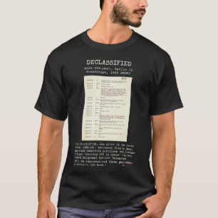 Camiseta OVNI - Desclassificado NASA-UAP-D001,Apollo12 T-19