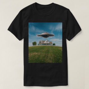 Camiseta OVNI em Camisa-T de Preto-Yard