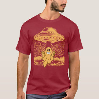 Camiseta OVNI Encontra Rindo Design Ghost