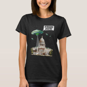 Camiseta OVNI Engraçado E Congresso Sem Inteligência Detect