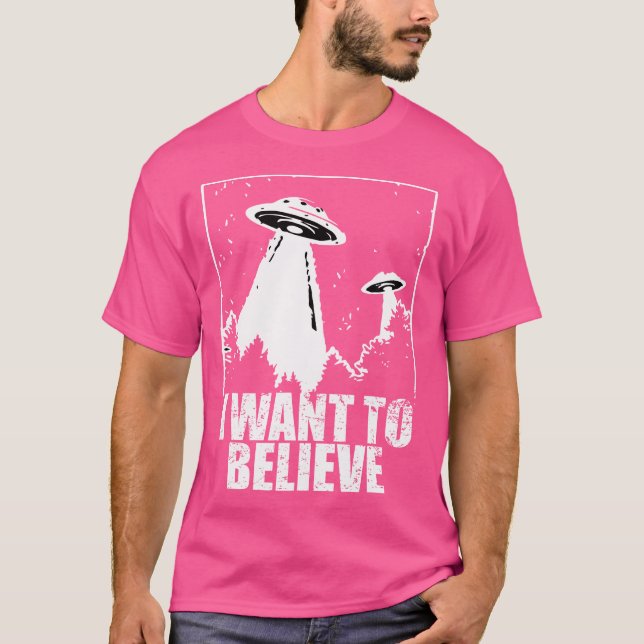 Camiseta Óvni Eu Quero Disco Voador Alien (Frente)