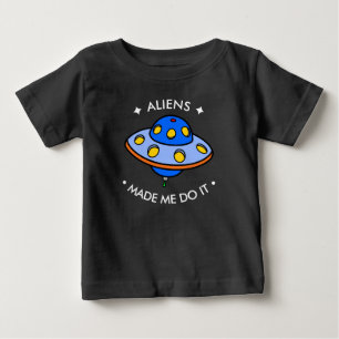 Camiseta OVNI Fofo Alienígenas Engraçados