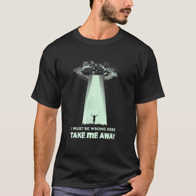 Camiseta Óvni Leve-me Embora Alien (Frente)