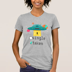 Camiseta OVNI personalizado do Solteiro do Namorados