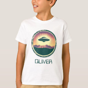 Camiseta OVNI Personalizado Vintage