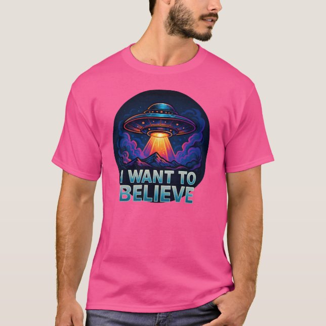 Camiseta OVNI - Quero Acreditar (Frente)