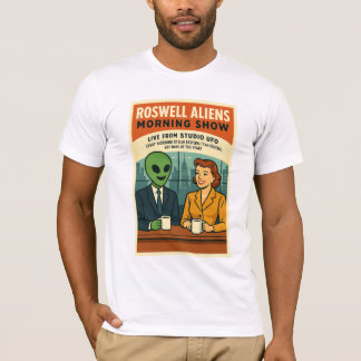 Camiseta OVNI TV Anchorman Morning Show Roswell Aliens
