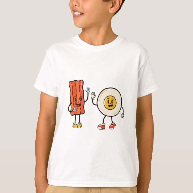 Camiseta Ovo De Cuta E Bacon (Frente)
