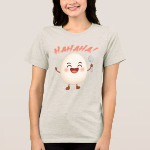 Camiseta Ovo de Desenho Animado Fofo e Divertido Bella+Canv