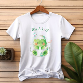 Camiseta Ovo de Dinossauro Fofo É um Menino Mãe Para Ser