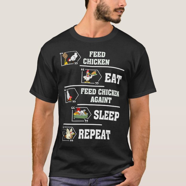 Camiseta Ovo de frango para alimentação (Frente)