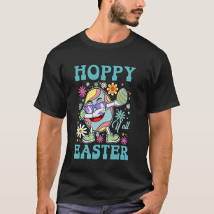 Camiseta Ovo de Páscoa Alegre Hoppy Yu2019all Dabbinu2019