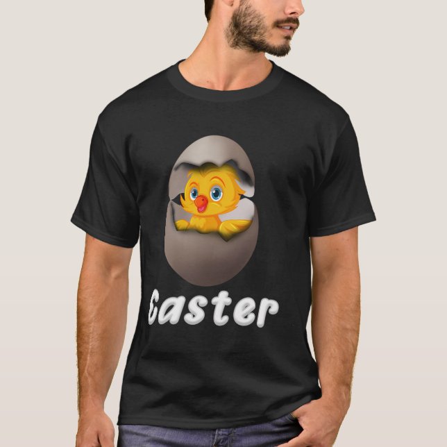 Camiseta Ovo De Páscoa Com Galinha (Frente)