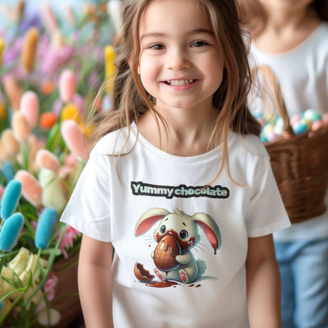 Camiseta Ovo de Páscoa de Chocolate Delicioso (Criador carregado)