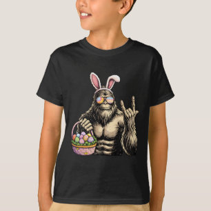 Camiseta Ovo de Páscoa do Pé Grande Engraçado Dia de Páscoa