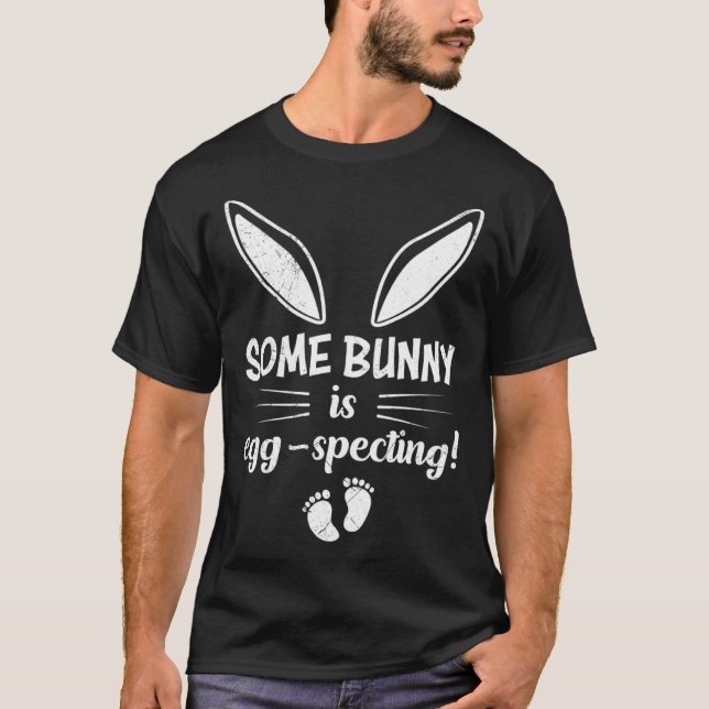 Camiseta Ovo De Páscoa Espectrando Coelhinho De Bebê Espera (Frente)