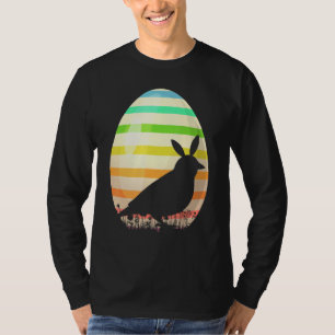 Camiseta Ovo de Páscoa Estilo de Vintagem Pássaro de Páscoa