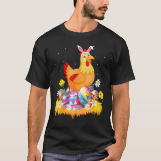 Camiseta Ovo de Páscoa Galinha Bonita Páscoa Domingo