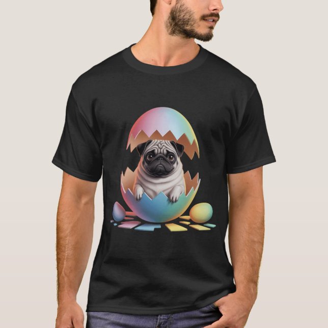 Camiseta ovo de Páscoa Puggy (Frente)