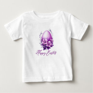 Camiseta Ovo de Páscoa Rosa brilhante