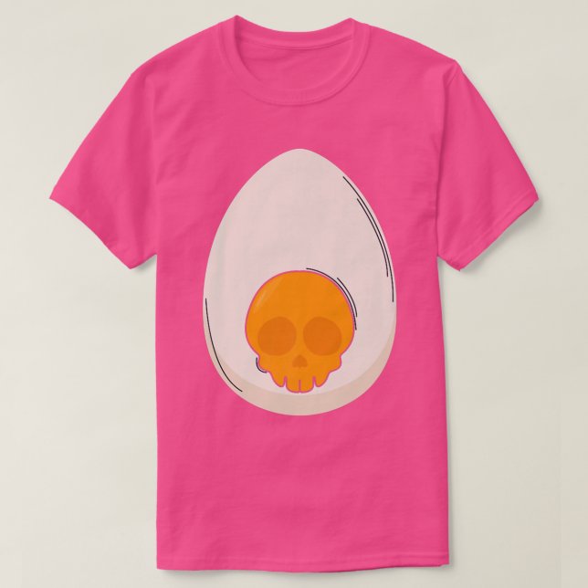 Camiseta Ovo Devorado Fosse Diabo Cavalos Halloween Ovo (Frente do Design)