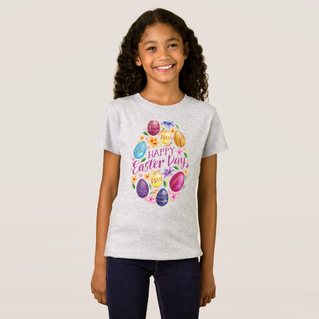 Camiseta Ovo do dia da páscoa, Páscoa engraçada (Frente Completa)