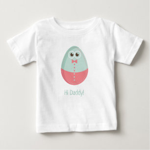 Camiseta Ovo Engraçado Olá Papai