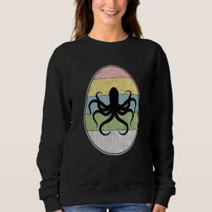 Camiseta Ovo felz pascoa Octopus Gráfico Funny Páscoa Dia