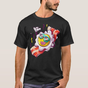 Camiseta Ovo Fried E Bacon Aproveitem O Momento Da Sua Vida