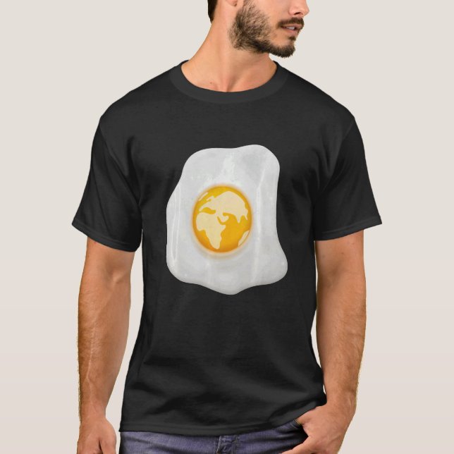 Camiseta Ovo Frito Com Terra Globe em Yolk (Frente)
