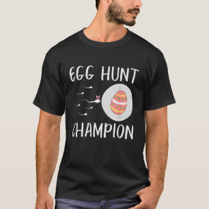 Camiseta Ovo Hunt Champion Páscoa Engraçado Gravidez Annou