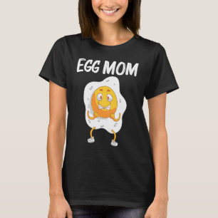 Camiseta Ovo Legal Para a Mamãe Mama Frito Assado Pochê Pro
