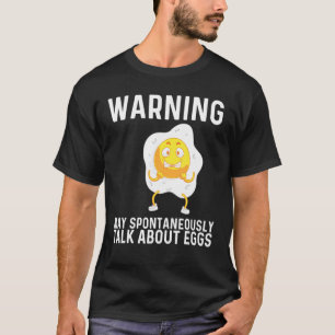 Camiseta Ovo Legal Para Homens Mulheres Frito Assado Pochê