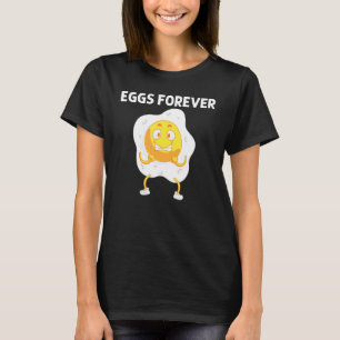 Camiseta Ovo Legal Para Homens Mulheres Frito Assado Pochê 