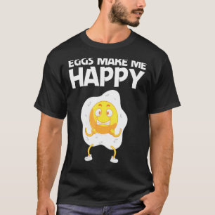 Camiseta Ovo Legal Para Homens Mulheres Frito Assado Pochê