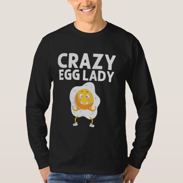 Camiseta Ovo legal Para Mulheres Mãe Proteína De Caça Frita (Frente)