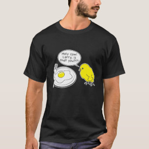 Camiseta Ovo  Vaca Sagrada Larry É Você Ovo Frito