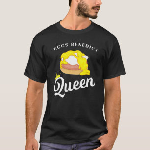 Camiseta Ovos Benedict Queen Breakfast Comida Cote