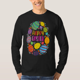 Camiseta Ovos Coloridos De Páscoa De Felz pascoa Cuja Gama