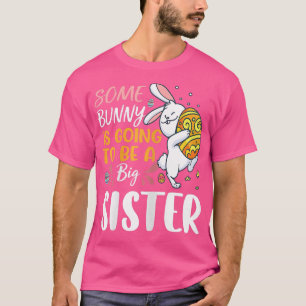 Camiseta Ovos Coloridos Irmã Grande Gravidez De Páscoa Coel