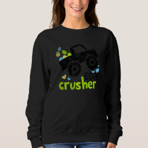 Camiseta Ovos Crusher Funny Monster Páscoa Cute Kids V