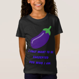 Camiseta Ovos de beringela Estranha-do-bizarro Púrpura Vege