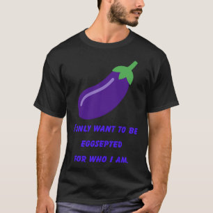 Camiseta Ovos de beringela Estranha-do-bizarro Púrpura Vege