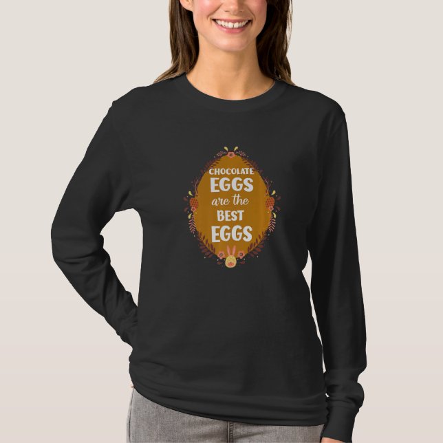 Camiseta Ovos De Chocolate São Os Melhores Ovos De Chocolat (Frente)