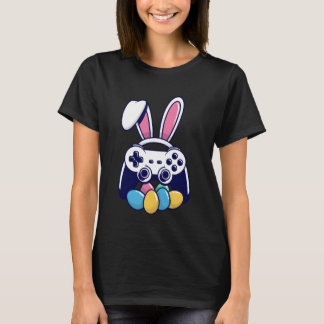 Camiseta Ovos de Coelho de Páscoa para Gamers Controle