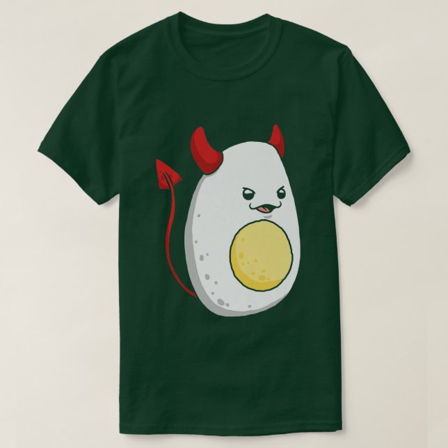 Camiseta Ovos de Dia de as Bruxas engraçado de Ovos Devidos (Frente do Design)